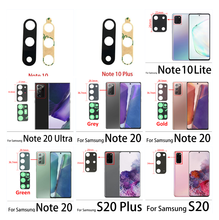 Lente de Cristal para cámara trasera con pegamento adhesivo, para Samsung Note 10 Lite 20 Plus S20 Ultra M31s S20 fe A12 A21 A31S, 100 unidades 2024 - compra barato