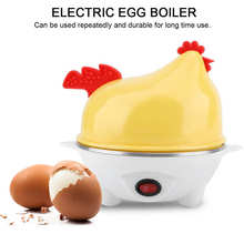 Hervidor de huevos eléctrico con forma de pollo, tortilla de maíz multifuncional al vapor, calentamiento de leche, vaporizador de 7 huevos 2024 - compra barato