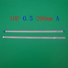 Cable flexible plano FFC FPC, 5 unids/lote, 0,5mm, 10 pines, longitud delantera 200mm, ancho 5,5mm, tipo A 2024 - compra barato