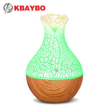 KBAYBO 130ml mini USB air humidifier aroma oil diffuser essential aroma mist maker fogger creative crackle with 7 LED colors 2024 - buy cheap