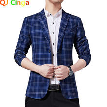 Jaqueta casual masculina, jaqueta slim da versão coreana, roupa social com botões e de manga comprida, em tamanho grande, dropshipping 2024 - compre barato