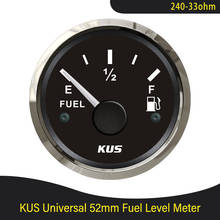 KUS-medidor de nivel de combustible para motocicleta y coche, accesorio Universal de 2 ", 52mm, calibre 240-33ohm, 12V/24V 2024 - compra barato