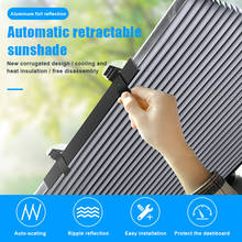 Parasol retráctil para parabrisas de coche, cortina de visera para protección Solar UV, 46/65/70cm, B88 2024 - compra barato