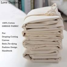 100% algodão bege plain sarja fino grosso tecido de lona para diy handwork sofá capa almofada saco forro toalha artesanato 2024 - compre barato