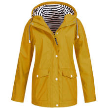Plus Size Polyester Women Rain Jacket Outdoor Raincoat Thicken Waterproof Rain Coat Women Camping Waterproof Rainwear Rain Coat 2024 - buy cheap