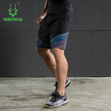 Vansydical, летние спортивные шорты для бега, мужские шорты для фитнеса с принтом, быстросохнущие дышащие шорты для бега в тренажерном зале 2024 - купить недорого
