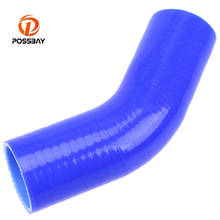 POSSBAY 45 Degree Car Elbow Cold Air Intake Induction Pipe Ducting Hose Tube Silicone Turbo Filter 38/45/51/57/63/70/76/83mm 2024 - buy cheap