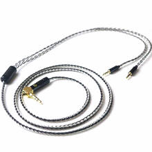 Yter-Cable de actualización Chapado en plata para auriculares, Cable equilibrado de 3,5/2,5/4,4mm para auriculares HE400i, HE1000, HE6, HE500, he560, EDX, V2 2024 - compra barato