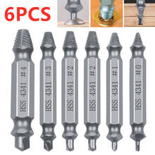 6pcs Material Damaged Screw Extractor Drill Bits Guide Set Broken Speed Out Easy Out Bolt Stud Stripped Screw Remover Tools 2024 - купить недорого