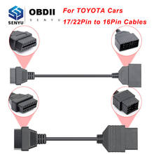 For Toyota 17/22 Pin OBD to OBD2 16Pin Connector Adapter For MINI VCI J2534 Tis Teachstream OBD 2 OBD2 Car Diagnostic Auto Tool 2024 - buy cheap