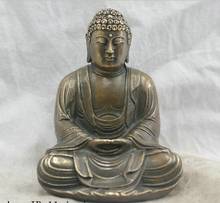 Китайская народная культура ручной работы медная Бронзовая статуя Будды Шакьямуни Скульптура 2024 - купить недорого