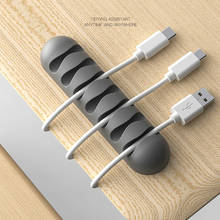 Умная намотка для кабеля, гибкий силиконовый держатель для кабеля для управления шнуром, зажимы для USB-кабеля, мыши, наушников, сетевого кабеля для наушников 2024 - купить недорого