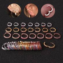 2020 New Fashion 1Pc Multicolor Cz Hoop Cartilage Earring Helix Cartilage Earring Daith Snug Conch Ear Piercing Jewelry 2024 - buy cheap