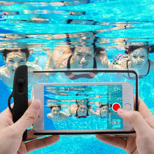 Bolsa impermeable para teléfono móvil, funda de natación sellada de PVC transparente para iPhone X 8, Samsung S9 2024 - compra barato