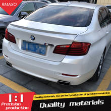 Para bmw f10 f18 spoiler p alta qualidade abs de fibra de carbono asa traseira do carro spoiler para bmw m5 520 525 528 535 spoiler 2012-2015 2024 - compre barato