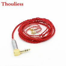 Thouliess Red  Custom Made 4 Core MMCX Cable Earphone Upgrade Cable for Shure SE846 SE535 SE315 SE215 UE900 2024 - buy cheap