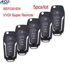 5pcs X Xhorse XEFO01EN VVDI Super Remote with XT27A01 XT27A66 Chip Work for VVDI2 /VVDI Key Tool Max 2024 - buy cheap