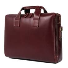 Luxury Italian Genuine Leather Men's Briefcase Business Bag Leather laptop briefcase Men Shoulder Bag Messenger Bag Tote Handbag 2024 - buy cheap