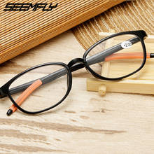 Seemfly-gafas de lectura ultraligeras para hombres y mujeres, anteojos de lectura con bloqueo de luz azul, cómodos, TR90, para presbicia, Unisex + 1,0 a + 4,0 2024 - compra barato