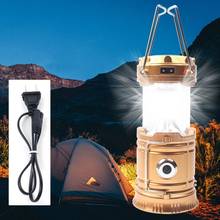2019 LED Portable Camping Lantern Solar Powered Flashlights Rechargeable Hand Lamp for Hiking Outdoor Lighting Emergency 2024 - buy cheap