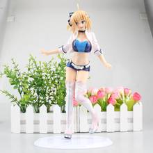 Figura de chica Sexy de Anime, Fate Stay Night Saber, tipo Moon Racing Ver. Figura de acción de PVC pintada a escala 1/7, juguete para adultos, regalo 2024 - compra barato