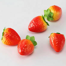 20pcs Fake Strawberry Mini Foam Strawberry Plastic Artificial Strawberry Fruit For Home Wedding Decoration Fake fruit 2024 - buy cheap