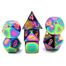 7pcs/set of Colorful Dice Set dnd TRPG Board Game Dice Set High Quality  New Dice 2024 - buy cheap