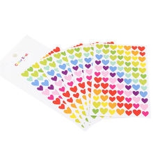20packs/lot Lovely colorful dots star heart paper Sticker DIY Multifunction decoration Sticker  Diary Stationery 2024 - buy cheap