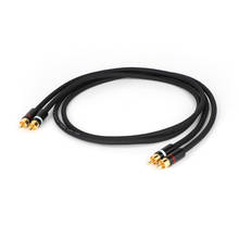 Par (2 uds) Cables de Audio Hifi Canare 5N OFC Audio RCA Cables de Audio HIFI RCA de alta gama, enchufe Rca chapado en oro 2024 - compra barato