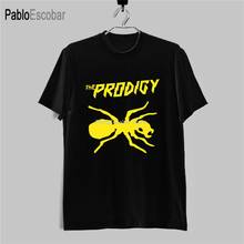 Мужская хлопковая футболка The Prodigy, желтая футболка с логотипом в стиле панк-рок, мужская, черная, размер S-2Xl, отличный подарок 2024 - купить недорого