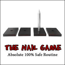 The Nail Game (4 Nails) Absolute 100% Safe Stage Magic Tricks Illusions Derren Brown Classic Magic Show Mentalism Magic Gimmick 2024 - buy cheap