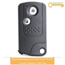 KEYECU Smart Remote Control Car Key for Honda CR-V CRV 2013 2014 2015 2016, Fob 2 Buttons - ID46 Chip - 433MHz - 72147-TOA-J51 2024 - buy cheap