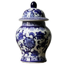 Jingdezhen porcelain hand painted blue and white porcelain general tank new Chinese decoration classical home  study decoration 2024 - buy cheap