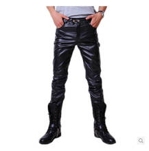 Leather Pants Men Leather Trousers Pantalon Homme Streetwear Men Clothing 2020 Hip Hop Ropa De Hombre Fall Street Wear Fashion 2024 - buy cheap