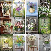 Full Square Round Drill 5D Diy Diamond Painting Flower Chair Diamond Embroidery Cross Stitch Floral Garden Farm Decor 2024 - buy cheap