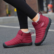 Womens Snow Boots Waterproof Winter Shoes Plush Womens Flats Footwear Comfort Walking Shoes Warm Zapatos De Mujer Big Size 42 2024 - buy cheap