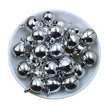 25-100Pcs Silver Small Round Copper Jingle Bells For Festival Party Decoration/Christmas Tree Decoration/DIY Crafts Accessories 2024 - buy cheap