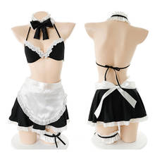 Fate/Grand Order Saber Cosplay Costumes Anime Maid Uniform Women Sexy Lingerie Bikini Sleeping Bra Apron Skirt Leg Ring Set 2024 - buy cheap