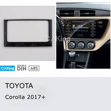 Автомобильная радиопанель Fascia Для Toyota Corolla 2017 +, комплект для приборной панели, Установочное крепление, пластина Facia, адаптер, консоль, фотоотделка 2024 - купить недорого