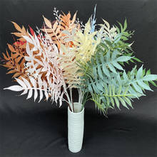 7Pcs Fake Long Stem Tsubaki Leaf (3 stems/piece) 33.86" Length Simulation Toona Sinensis for Wedding Home Artificial Plants 2024 - buy cheap