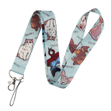 Cartoon Pet Hairless Cat Fashion Printed Lanyards Keychain ID Card Badge Holder Mobile Phone Neck Straps Hanging Rope Decoration 2024 - buy cheap