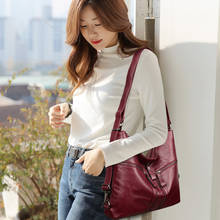 Multifunction PU Leather Handbags Casual Crossbody Bags For Women Luxury Handbags Women Bags  Shoulder Bag Travel Tote Bag 2024 - buy cheap