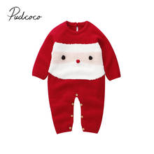 2019 bebê primavera outono roupas infantis do bebê menino menina natal tricô lã macacão outfits papai noel remendo roupas 2024 - compre barato