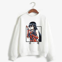 Sudadera con capucha popular de Anime Akame Ga Kill para mujer, suéter holgado informal de cuello redondo a la moda para primavera y otoño, tops holgados para niña 2024 - compra barato