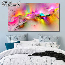 FULLCANG Abstract colorful clouds landscape large diamond painting 5d diy full square round drill mosaic embroidery sale FC3220 2024 - buy cheap