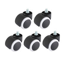 5 Pcs/Lot Chair Caster 2 Inch 10mm Screw Polyurethane Rubber Covered Wheel Mute Office Chair Universal Wheel Furniture Caster 2024 - buy cheap