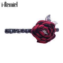 New Korean Sweet Cloth Flower Hairpin Crystal Spring Clip Ponytail Top Clips Hair Clips for Women Girls Headwear Accessories 2024 - buy cheap