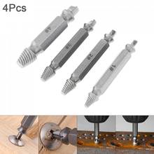 4pcs/lot S2 Alloy Steel Screw Extractor Drill Bit Tools with Hexagon Handle and Double Side for Broken / Damaged Bolt  Stud 2024 - buy cheap