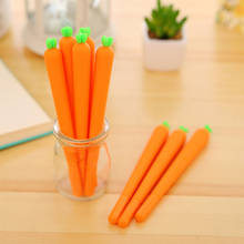 5 Pcs Cartoon Simulation Carrot Gel Pens Kawaii Stationery Cute Signature Neutral Pen Kids Gift Office School Supplies 2024 - buy cheap