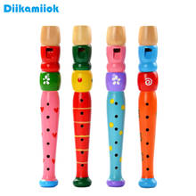 Новая деревянная труба несколько ошибок Гудок Горн Обучающие игрушки подарок для Музыкальные инструменты для детей игрушки для детей маленький Piccol 2024 - купить недорого